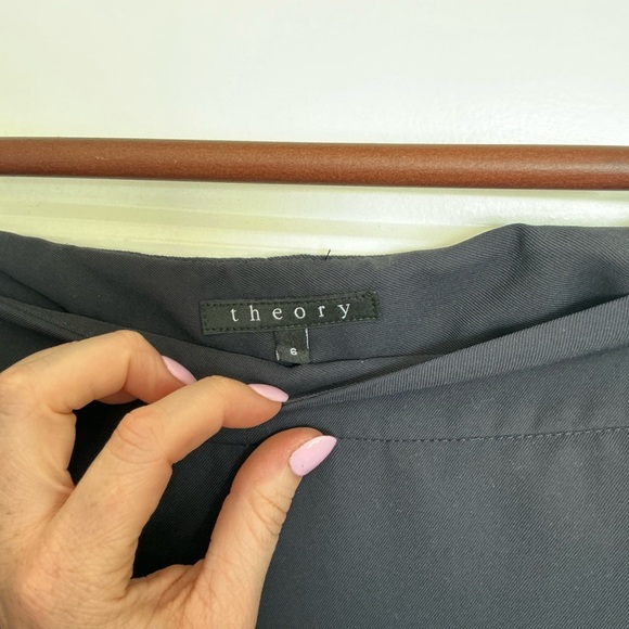 Theory Black Dress Pants Streamlined Design - Picture 3 of 4